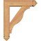 Ekena Millwork Funston Arts and Crafts Smooth Bracket w/ Offset Brace, Western Red Cedar, 5 1/2"W x 20"D x 24"H BKT0604X20X24FST03SWR - alternate 3